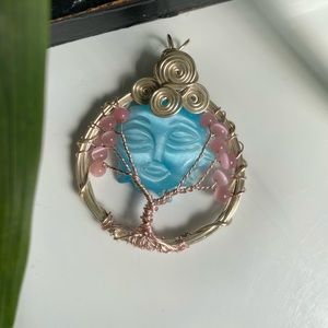 Cat’s Eye Tree of Life Pendant